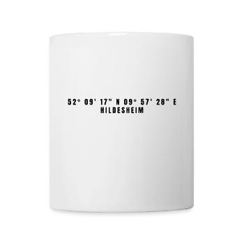 Hildesheim, Basse-Saxe Coordonnées - Mug blanc - blanc - Devant