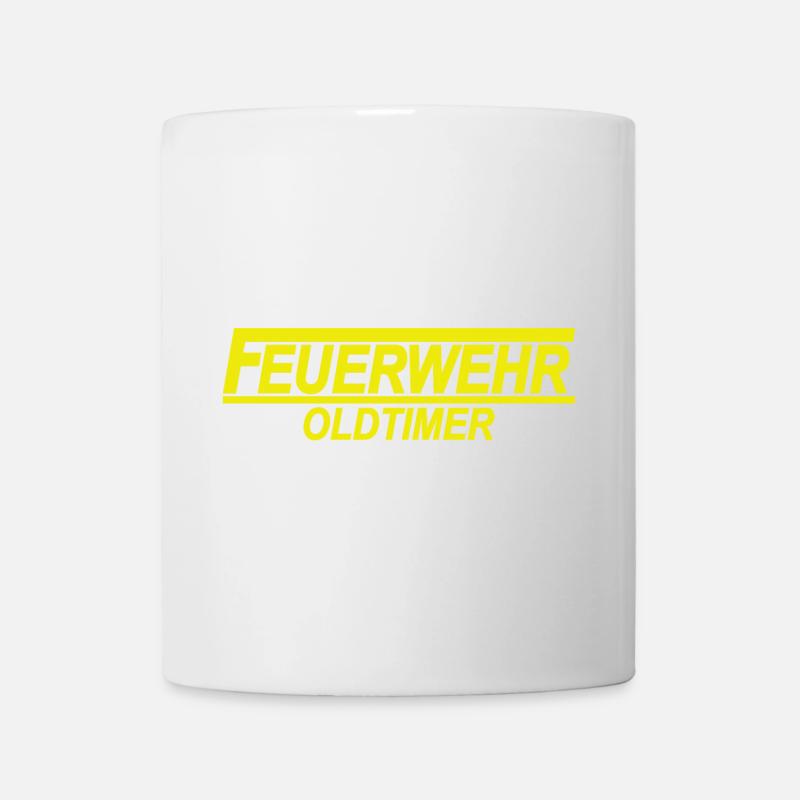 Feuerwehr Oldtimer - Ehrenamt - Feuerwehrauto - Tasse - Weiß