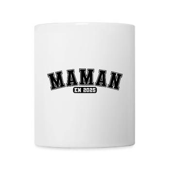 Maman en 2025 annonce naissance future maman 2025 - Mug blanc - blanc - Devant