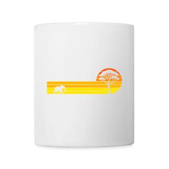 African sunset - Mug - white - Front