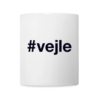VEJLE Hashtag Denmark Dänemark - Tasse - Weiß - Vorne