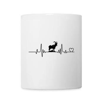 Herzschlag der Ziege - Tasse - Weiß - Vorne