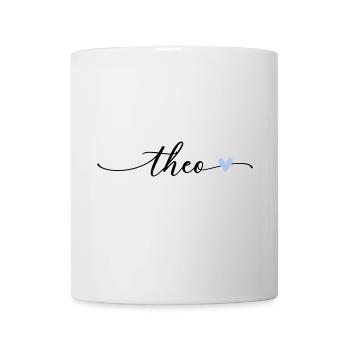 Theo Name Calligraphy Font - Mug - white - Front