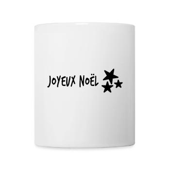 WEIHNACHTEN. FROHE WEIHNACHTEN. FROHE WEIHNACHTEN. NEUJAHRSTAG - Tasse - Weiß - Vorne