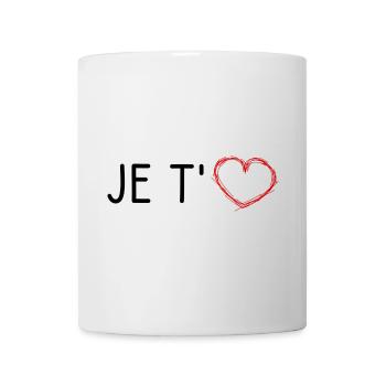 HERZ. WEIHNACHTEN. PAAR. VALENTINSTAG. GERADE VERHEIRATET. - Tasse - Weiß - Vorne