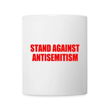 stand against antisemitism - Tasse - Weiß - Vorne