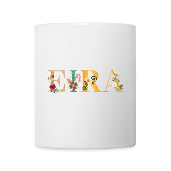 EIRA name decorated with flowers - Mug - white - Front