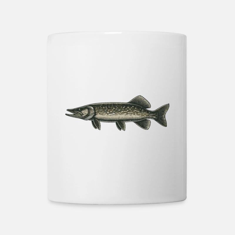 Hecht - Tasse - Weiß