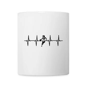 I love Basketball Heartbeat Pulse - Fitness Design - Tasse - Weiß - Vorne