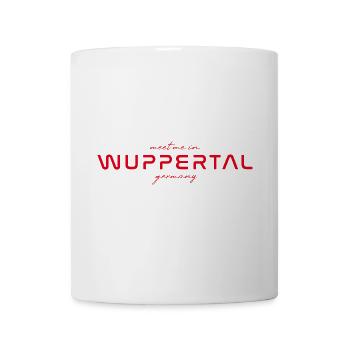 Wuppertal T-Shirt – Schwebebahn - Tasse - Weiß - Vorne