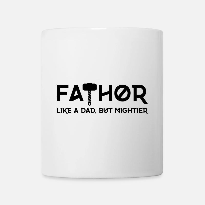 FATHOR - Like a Dad, but mightier - Mug - white