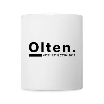 Olten Koordinaten Solothurn Oltener Oltenerin - Tasse - Weiß - Vorne
