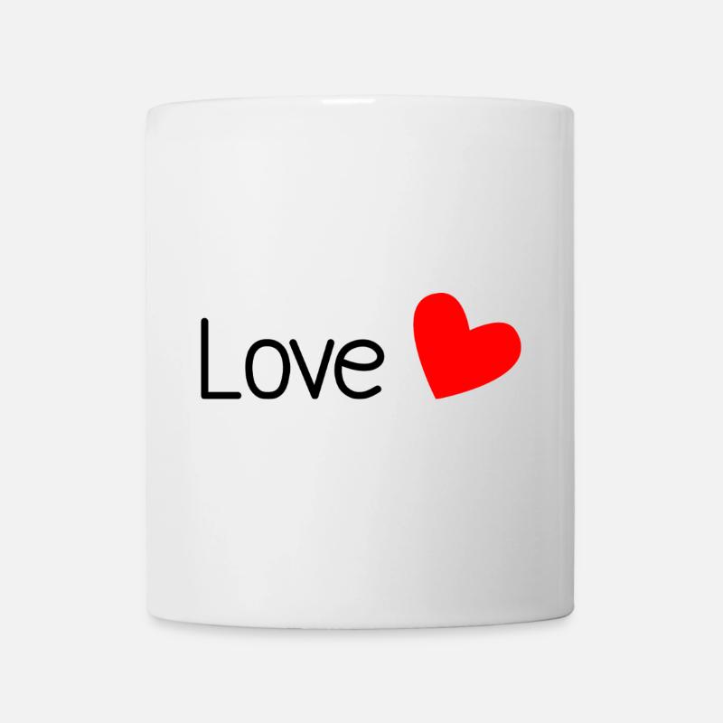 LOVE. COUPLE. JUST MARRIED. EVJF. SAINT VALENTIN. - Mug blanc - blanc