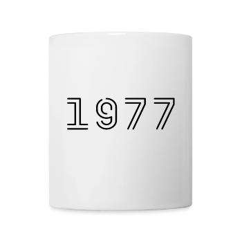 1977 Retro 1977 Geschenk 1977 Jahrgang 1977 - Tasse - Weiß - Vorne