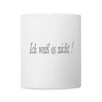 Je ne sais pas! -Dicton - Mug blanc - blanc - Devant
