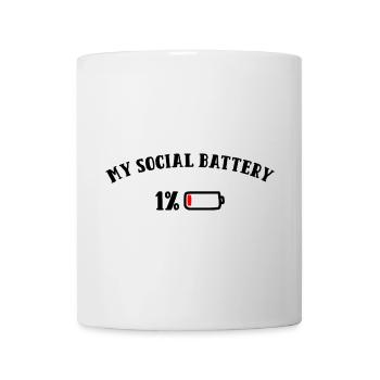 Abstrakte geometrische Linie Kunst T-Shirt - Tasse - Weiß - Vorne