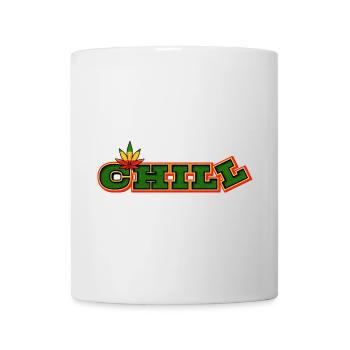 Psychedelic Chill Cannabis Word Art - Mug - white - Front