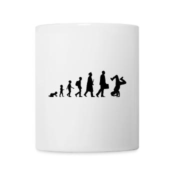 Entwicklung des Breakdance - Tasse - Weiß - Vorne