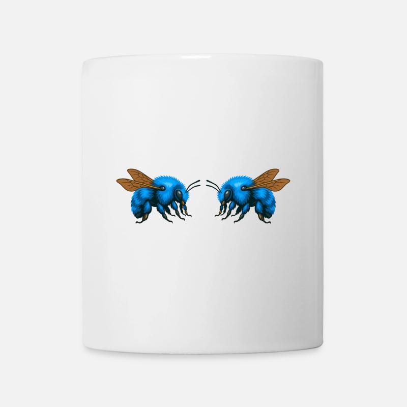 2Bourdons en miroir - Mug blanc - blanc