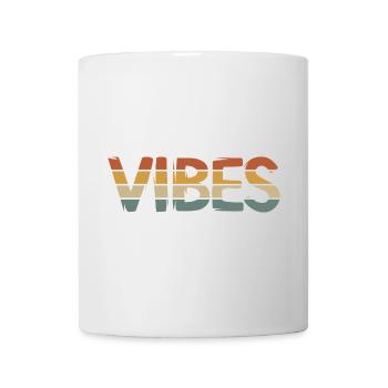 Retro Vibes – Vintage Style Lettering with Mirror - Mug - white - Front