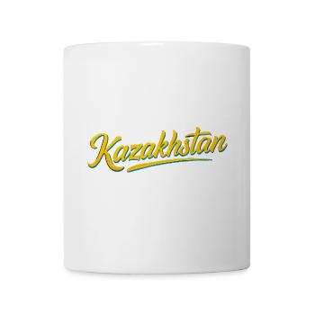 Kazakhstan Eagle Sun Flag Lettering Gift - Mug - white - Front