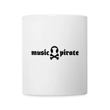 music pirate - musik pirat - Tasse - Weiß - Vorne