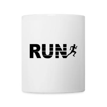 Run, course à pied, jogging, marathon - Mug blanc - blanc - Devant
