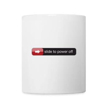 slide to power off baby - Tasse - Weiß - Vorne