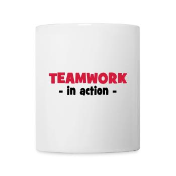 Teamwork in Action - Tasse - Weiß - Vorne