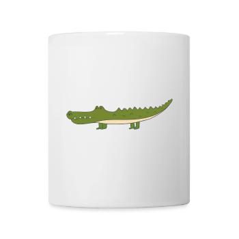 Krokodil - Tasse - Weiß - Vorne