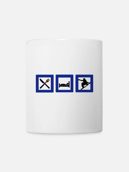 snowboard - Mugg - vit