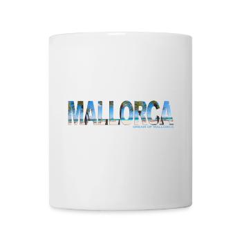 Bannière de lettrage de Majorque - Dream of Mallorca - Mug blanc - blanc - Devant