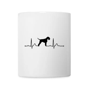 RIESENSCHNAUZER heartbeat Herzschlag Wilsigns Hund - Tasse - Weiß - Vorne
