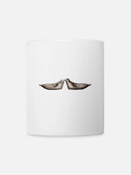 Phoque gris - Les phoques gris - gris Phoques - Mug blanc - blanc