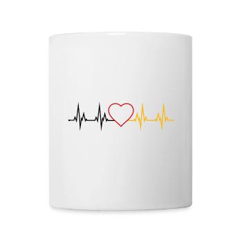 Battement de cœur en Allemagne - Mug blanc - blanc - Devant