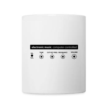musique electronique - Mug blanc - blanc - Devant