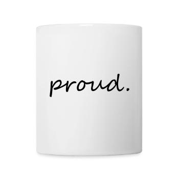 proud - Mug blanc - blanc - Devant