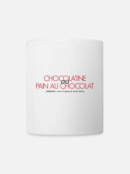Chocolatine ou Pain au Chocolat perso je m'en fous - Mug blanc - blanc