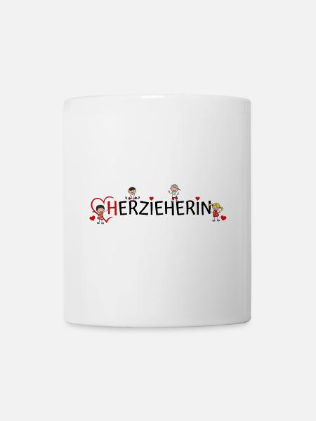 Erzieherin Herzieherin - Tasse - Weiß