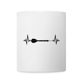 cool frequenz herzschlag puls logo text spielen da - Tasse - Weiß - Vorne