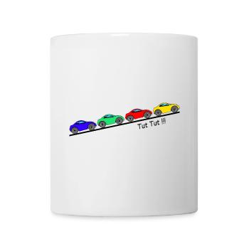 4 Autos für Kinder ... Tut Tut - Tasse - Weiß - Vorne