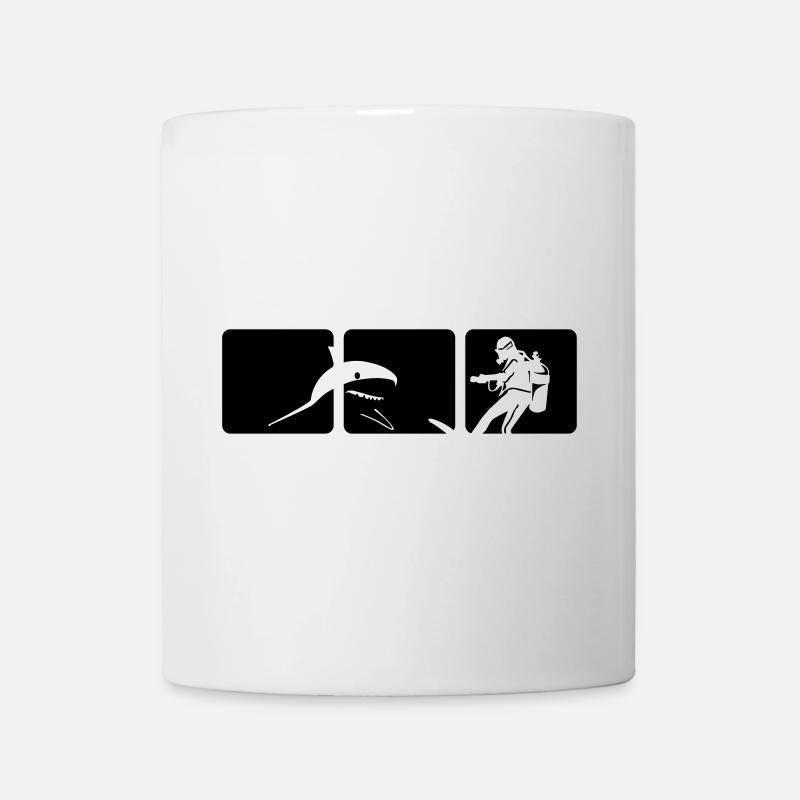 Plongée avec les requins - Mug blanc - blanc