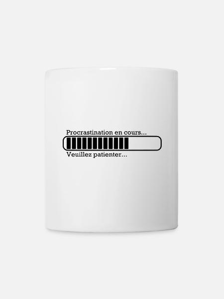 Procrastination in progress ... - Mug - white