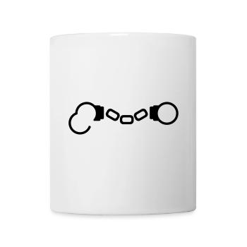 Handschellen -- ©roil - Tasse - Weiß - Vorne