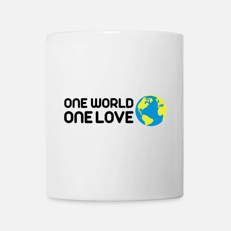 One World One Love - Tasse - Weiß