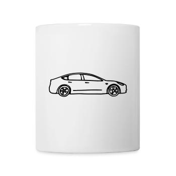 Model 3 gezeichnet - Tasse - Weiß - Vorne