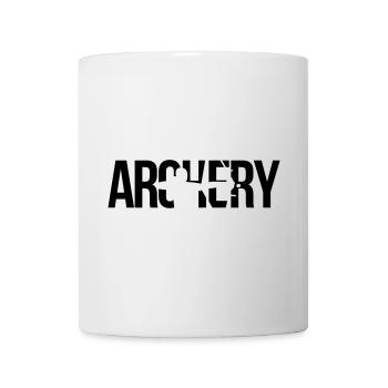 archery tir à l'arc - Mug blanc - blanc - Devant