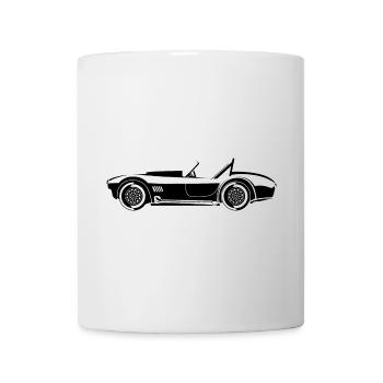 Voiture classique cobra icône icône illustration logo - Mug blanc - blanc - Devant