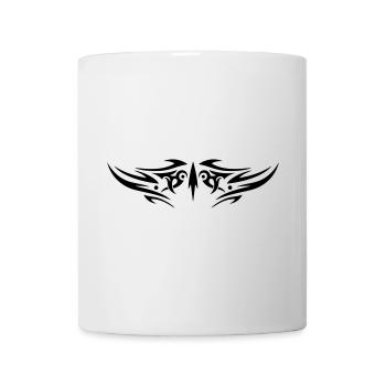 Zackiges Tribal Tattoo Ornament - Tasse - Weiß - Vorne
