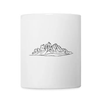 Odle, Dolomites, Alps, South Tyrol, mountains - Mug - white - Front